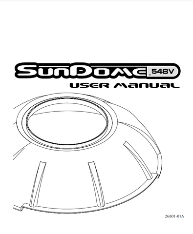 Sundome 548V Tanning Booth Manual
