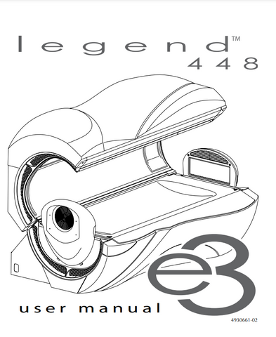 Legend 448 E3 12 Min Tanning Bed Manual