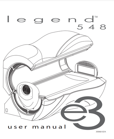 Legend 548 E3 10 Min Tanning Bed Manual