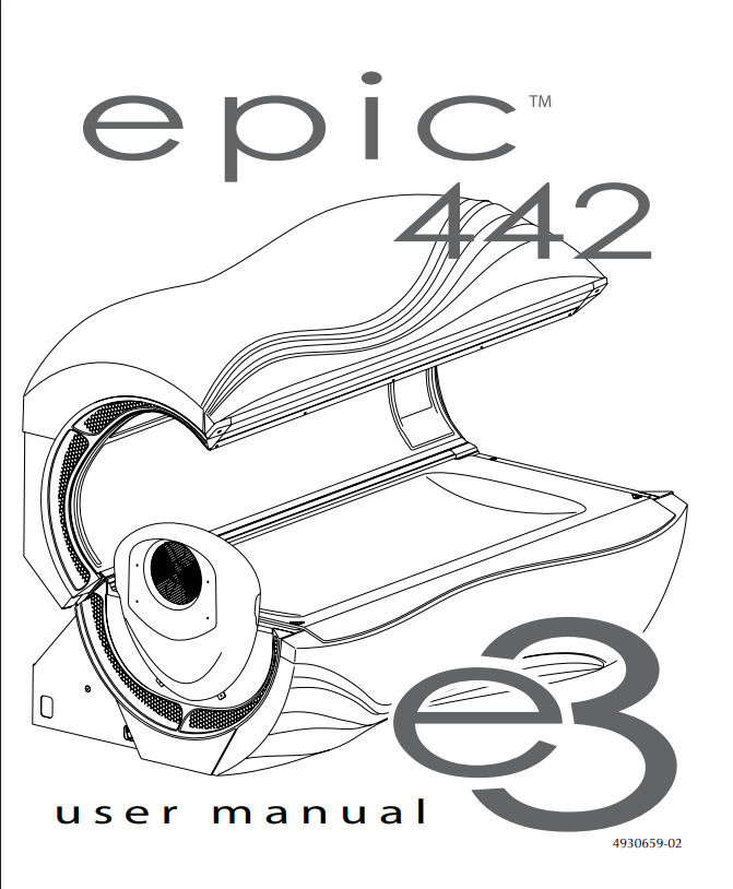 JK Epic 442 Tanning Bed Manual