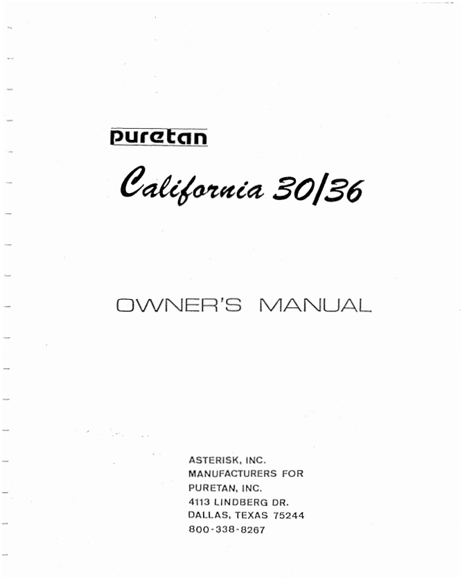 Puretan California 30-36 20 Min
