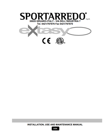 Sportarredo Extasy US 15 Min Tanning Bed Manual