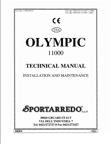 Sportarredo Olympic 11000 Tanning Bed Manual