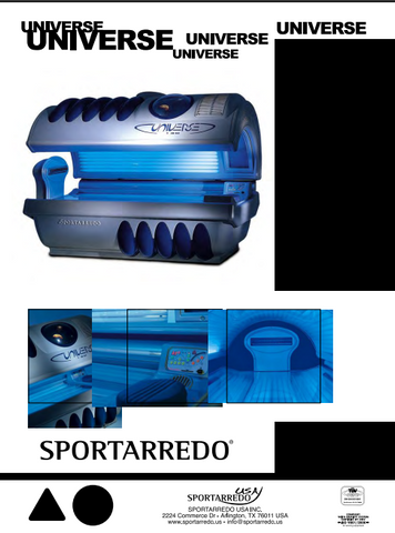 Sportarredo Universe 10 Min Tanning Bed Manual