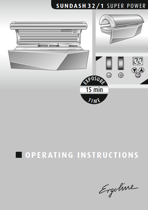 morningmanページ SunDash 32-1 Super Power 15 Min Tanning Bed Manual