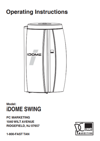 UWE IDOME Swing 8 Min Tanning Bed Manual