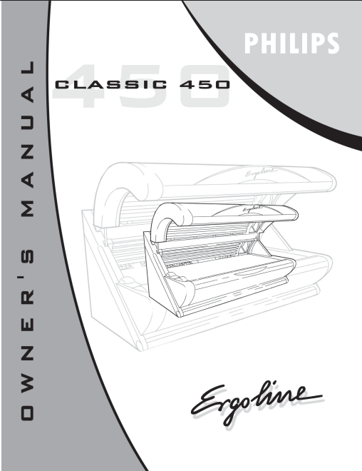 Ergoline Classic 450 12 Min Tanning Bed Manual