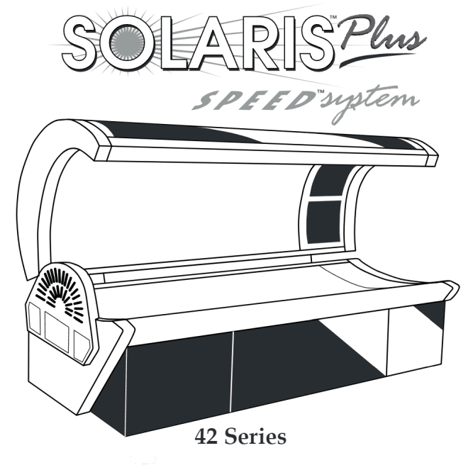 Solaris Plus 42 3F Speed System Tanning Bed - Replacement Lamp Kit Lamps Radiance