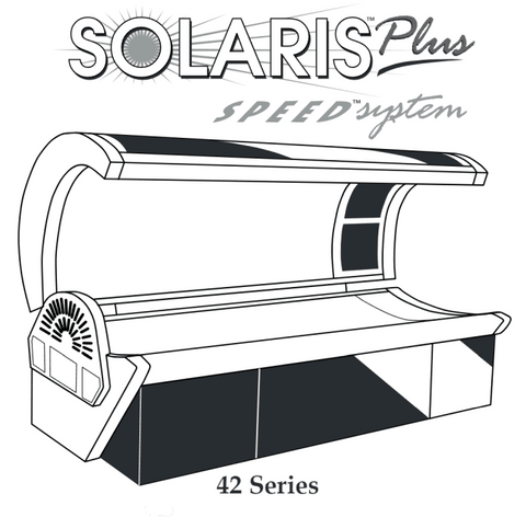 Solaris Plus 42 3F Speed System Tanning Bed - Replacement Lamp Kit Lamps Radiance