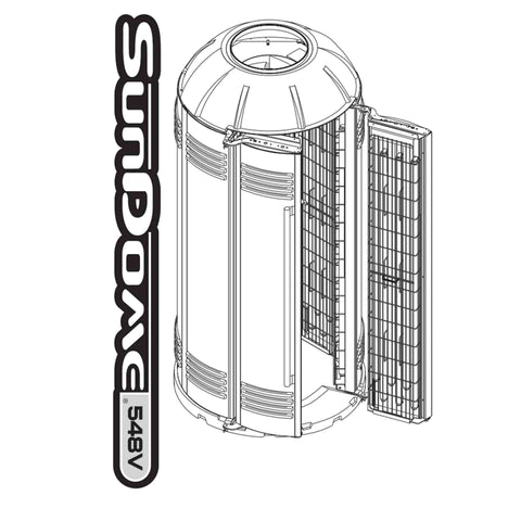 SunDome 548 Certified Tanning Lamp Replacement Kit (2004-2007)