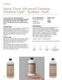 Sunna Tan Medium Tanning Solution 33.8 oz. Spray Tanning Solutions Sunna Tan