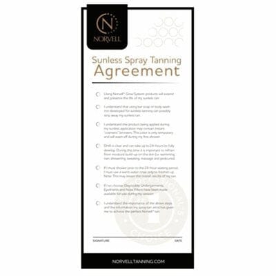 Norvell Sunless Agreements Pre Session Client Check List (3 Pad Bundle) - Spray Tanning Accessories Norvell