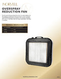 Norvell Professional Overspray Reducing Floor Fan