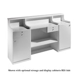 Salon Ambience RD/232 Impact Reception Desk w/Storage Cabinet Salon Equipment Salon Ambience