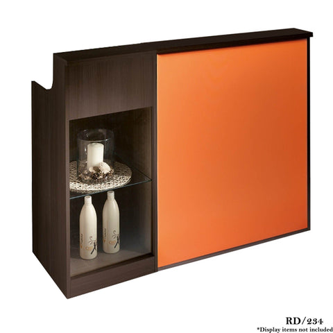 Salon Ambience RD/234 Impact Reception Desk w/Retail Display Cabinet