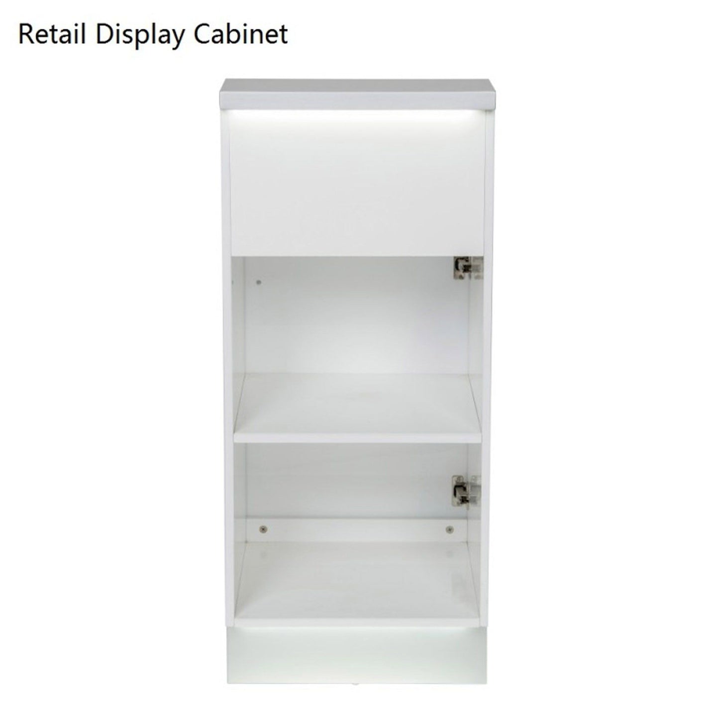 DIR Reception Desk Janus 4888-Optional Side Retail Display Cabinet Salon Equipment Dream In Reality White Silver