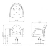 DIR Styling Chair Regent-1157 Salon Equipment Dream In Reality