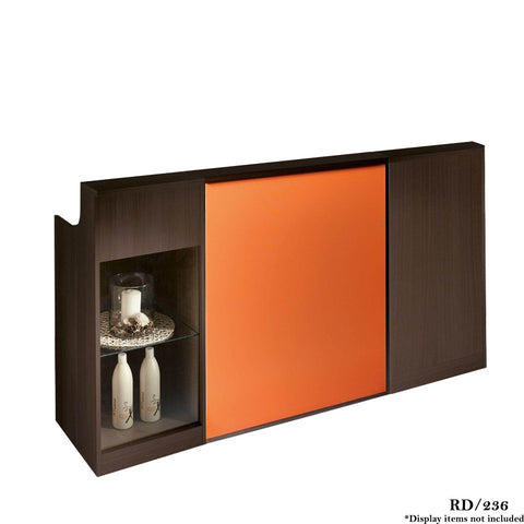 Salon Ambience RD/236 Impact Reception Desk w/Display+Storage Cabinets