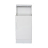 DIR Reception Desk Janus 4888-Optional Side Storage Cabinet Salon Equipment Dream In Reality White Silver