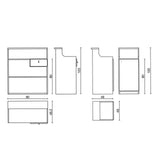 Salon Ambience RD/234 Impact Reception Desk w/Retail Display Cabinet Salon Equipment Salon Ambience