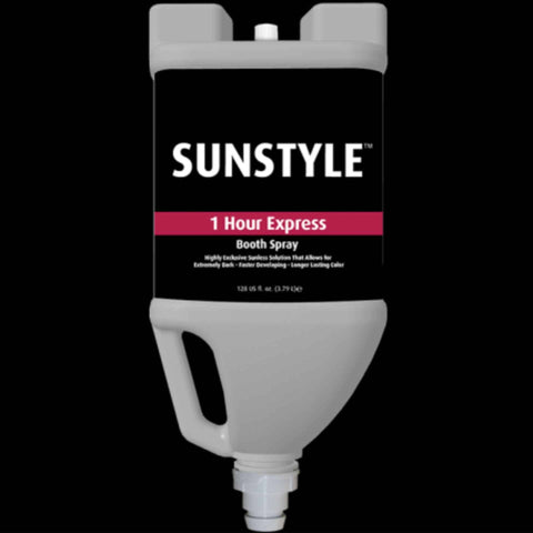 Sunstyle Sunless 1-Hour Express Booth Solution Vented 128 oz Gallon Jug Spray Tanning Solutions Sunstyle
