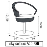 Salon Ambience SH/310 Flute Styling Chair Salon Equipment Salon Ambience