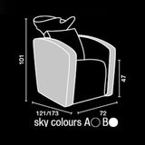 Salon Ambience WU/160 Sublime Wash Unit w/Massage & Legrest Salon Equipment Salon Ambience