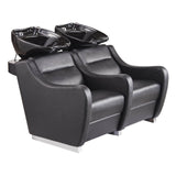 DIR Shampoo Backwash Unit Majestic with Double Seats-7899 Salon Equipment Dream In Reality Black Black