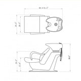 DIR Shampoo Backwash Unit Beckman - 7198 Salon Equipment Dream In Reality