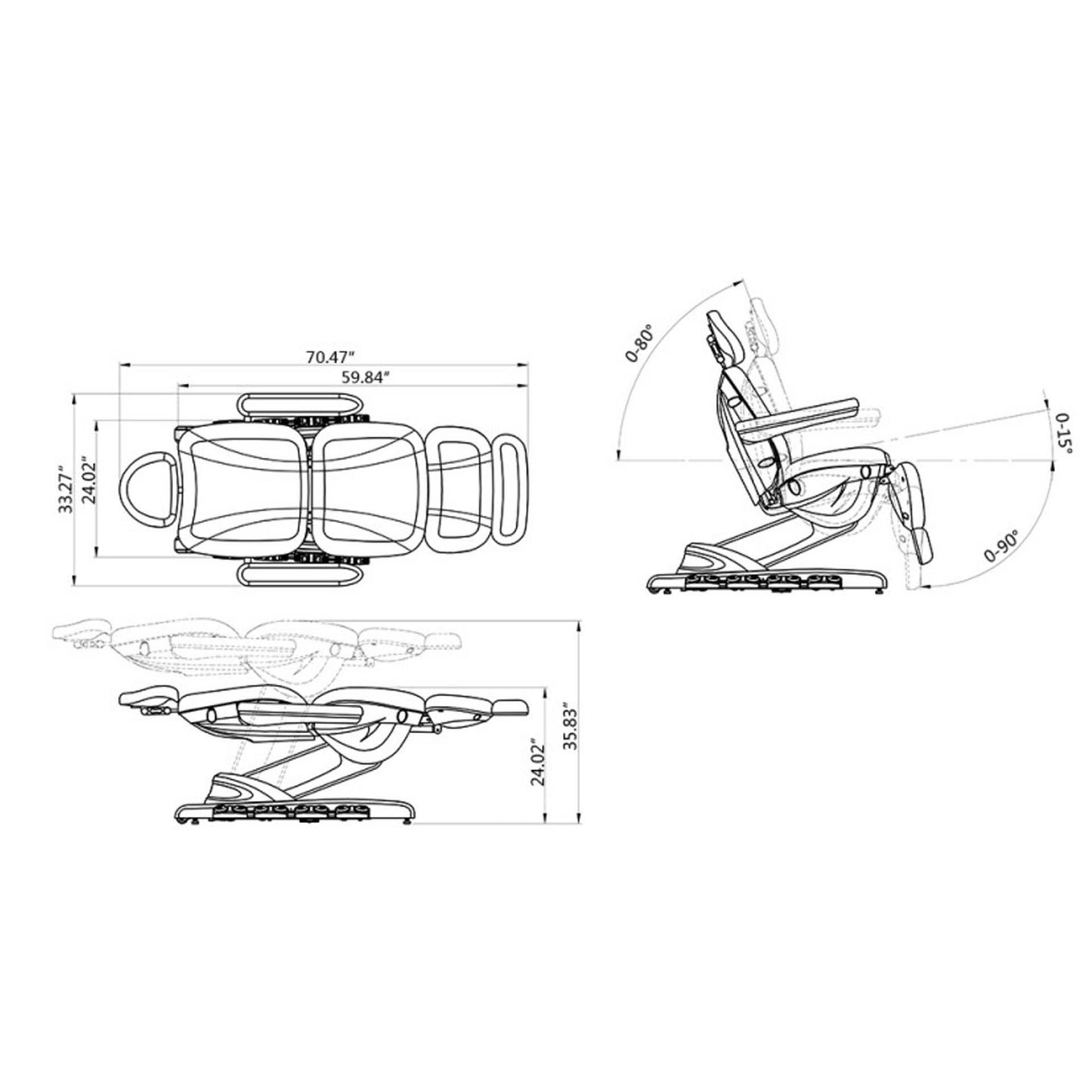 DIR Facial Beauty Bed & Chair Apollo-8716 Salon Equipment Dream In Reality