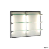 Salon Ambience WS/052 On The Wall Retail Display-Half Length Double Salon Equipment Salon Ambience