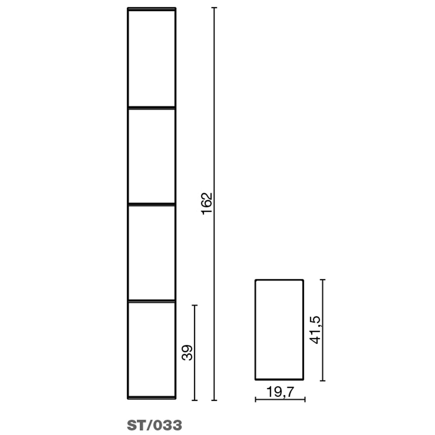 Salon Ambience ST/033 Server Storage Cabinet Salon Equipment Salon Ambience