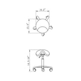 DIR Pedi Stool Nero-9909 Salon Equipment Dream In Reality