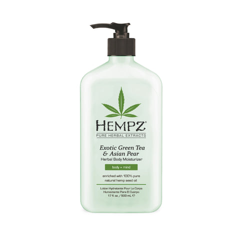 Hempz Green Tea & Asian Pear Moisturizer 17 OZ. Skin Care Hempz