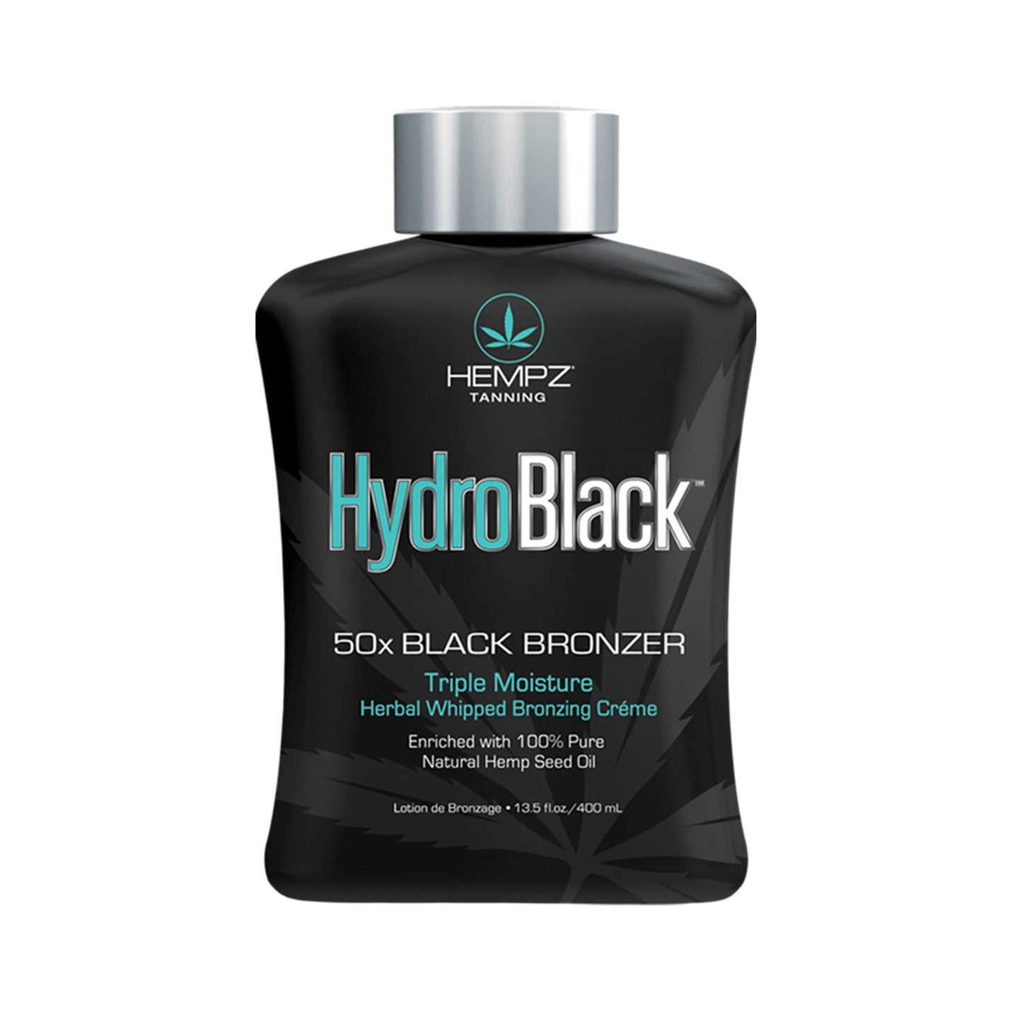 Hempz HydroBlack 50X Black Bronzer 13.5 OZ. Tanning Lotions Hempz
