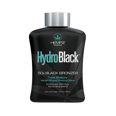 Hempz HydroBlack 50X Black Bronzer 13.5 OZ. Tanning Lotions Hempz