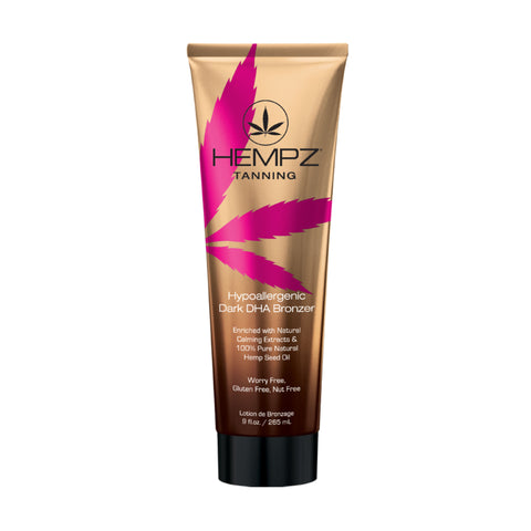 Hempz Hypoallergenic Dark DHA Bronzer 9 OZ. Tanning Lotions Hempz