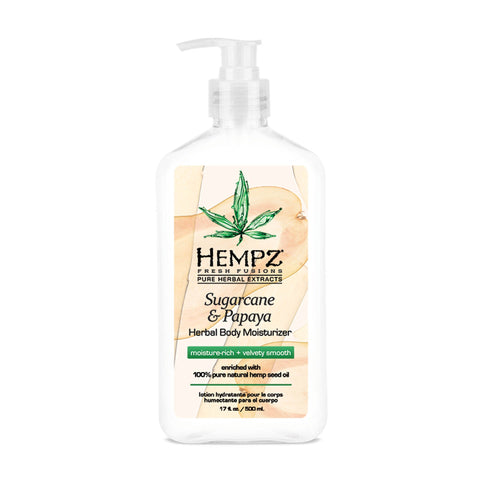 Hempz Sugarcane & Papaya Moisturizer 17 OZ. Skin Care Hempz