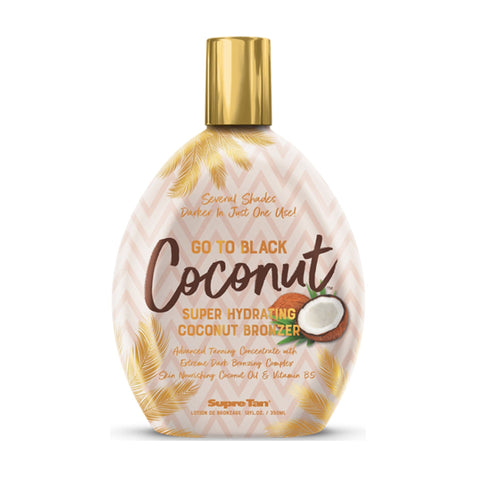 Supre Tan Go To Black Coconut DHA Bronzer 12 OZ. Tanning Lotions Supre