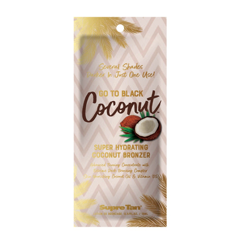 Supre Tan Go To Black Coconut DHA Bronzer .57 OZ. (2 Pack) Tanning Lotions Supre