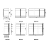 Salon Ambience WS/052 On The Wall Retail Display-Half Length Double Salon Equipment Salon Ambience