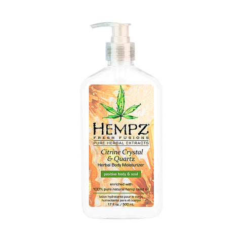 Hempz Citrine Crystal & Quartz Moisturizer 17 OZ. Skin Care Hempz