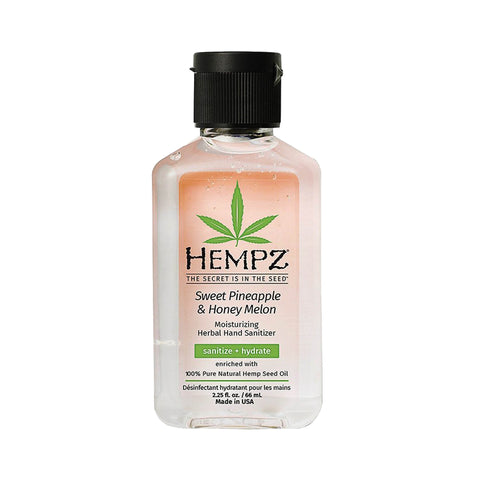 Hempz Sweet Pineapple Melon Sanitizer 2.25 OZ. (2 Pack) Skin Care Hempz