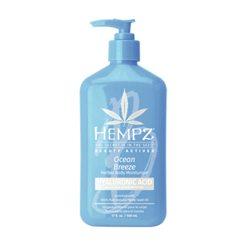 Hempz Ocean Breeze + Hyaluronic Acid Moisturizer 17 OZ. Skin Care Hempz