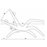 Touch America Legato Lounger 31060 Salon Equipment Touch America