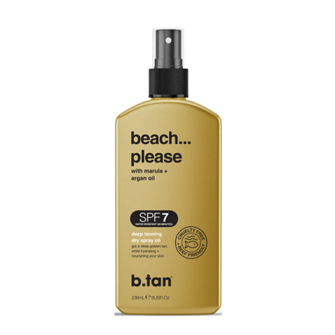 B.Tan beach please SPF 7 Dry Tanning Oil