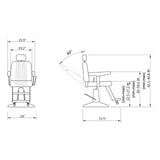 DIR Reclining Chair Executive-2999 Salon Equipment Dream In Reality