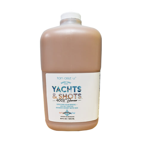 Tan Asz U Double Shot Yachts & Shots (400X) 64 OZ Health & Beauty Tan Asz U