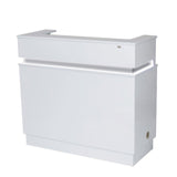 DIR LED Lighting Reception Desk Langara-4104 Salon Equipment Dream In Reality White