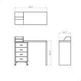 DIR Manicure Table Monoco with Dust Extractor-3405 Salon Equipment Dream In Reality